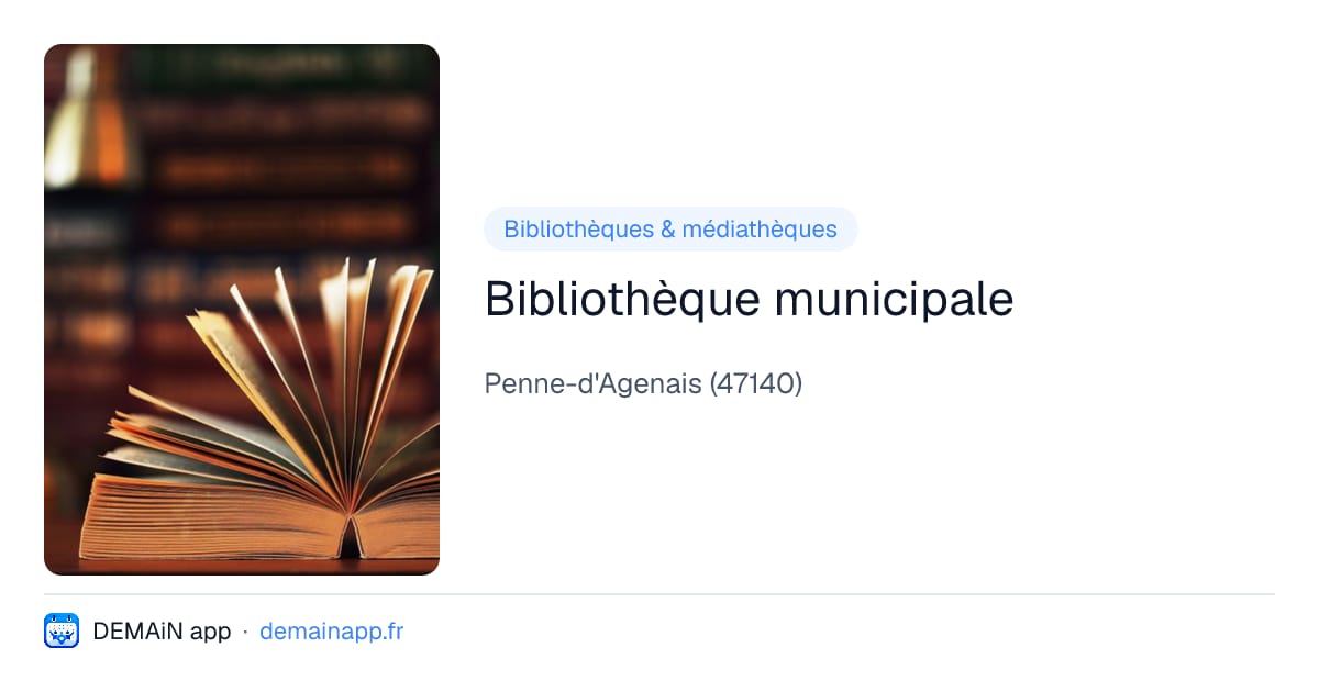 Bibliothèque municipale — Penne-d'Agenais
