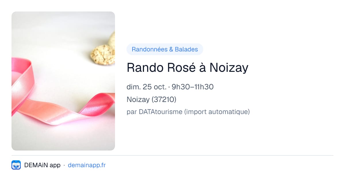 Rando Rosé à Noizay — Noizay