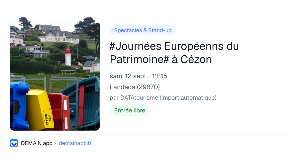 #Journées Européenns du Patrimoine# à Cézon — Landéda