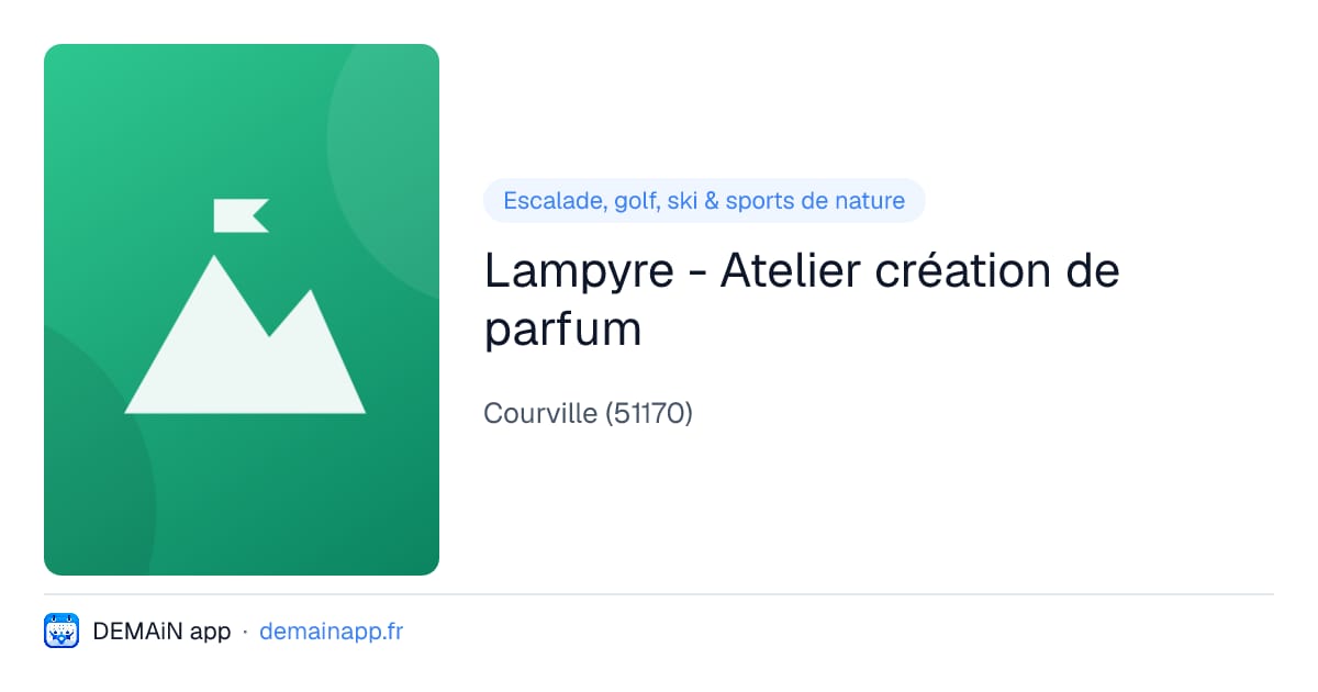 Lampyre - Atelier création de parfum — Courville