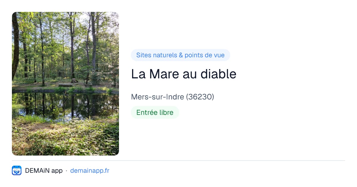 La Mare au diable — Mers-sur-Indre