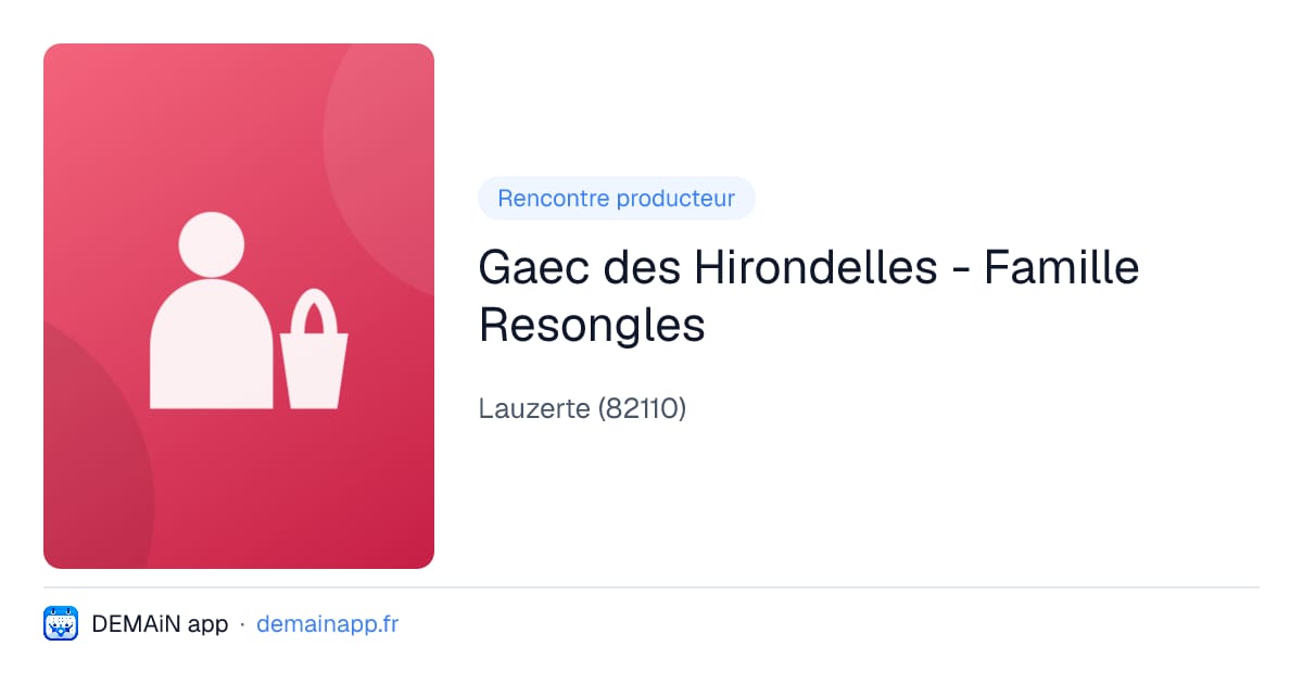 Gaec des Hirondelles - Famille Resongles — Lauzerte