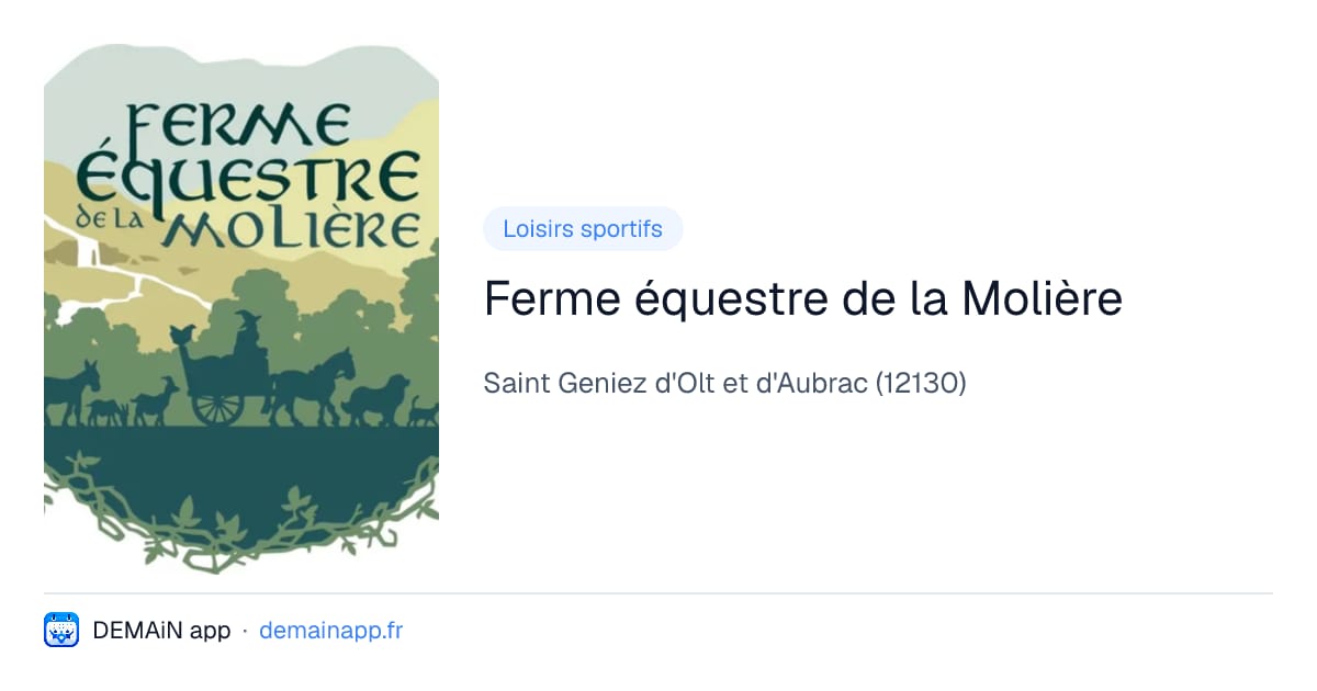 Ferme équestre de la Molière — Saint Geniez d'Olt et d'Aubrac