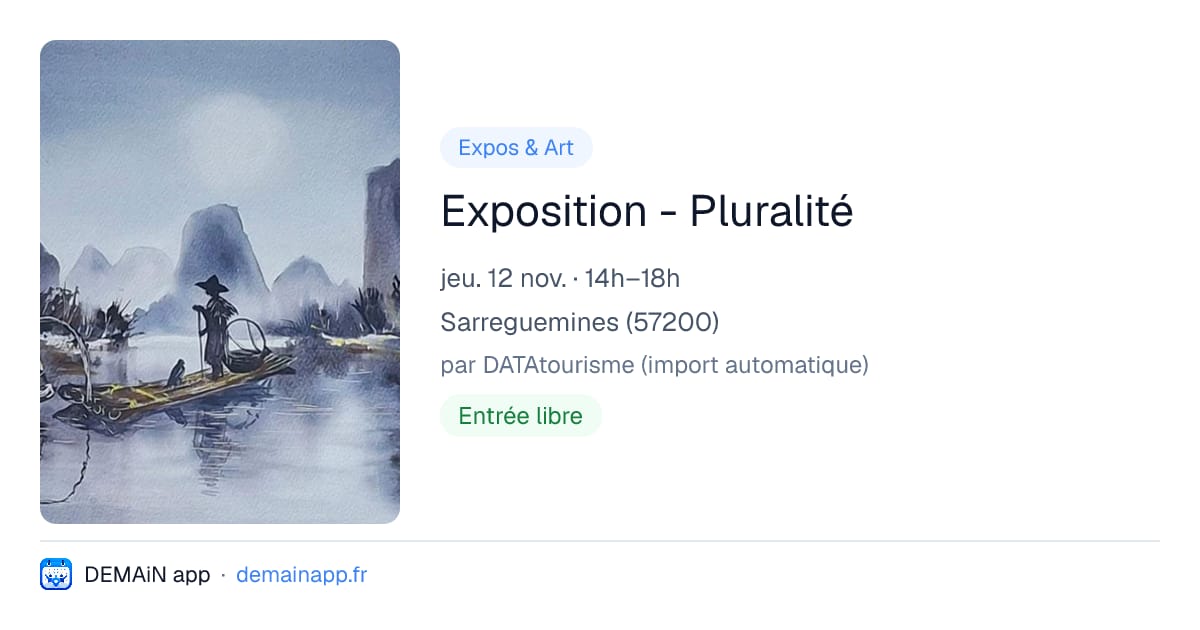 Exposition - Pluralité — Sarreguemines