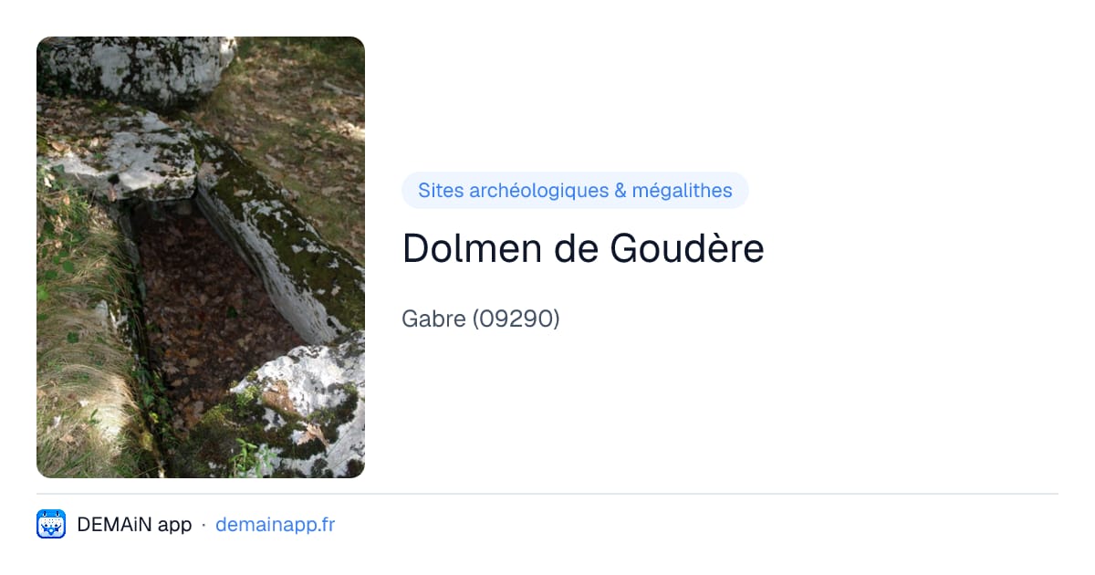 Dolmen de Goudère — Gabre