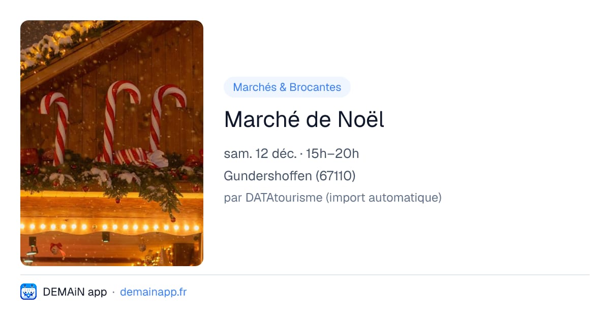 Marché de Noël — Gundershoffen