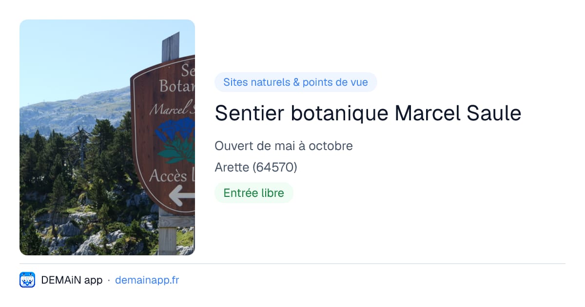 Sentier botanique Marcel Saule — Arette