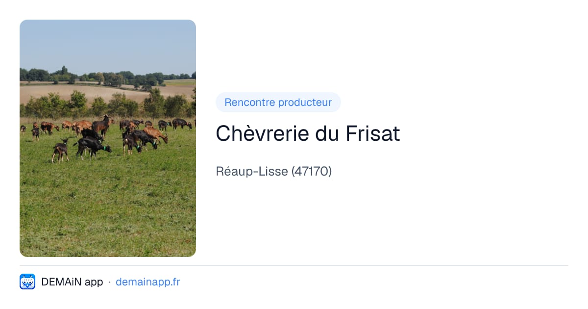 Chèvrerie du Frisat — Réaup-Lisse