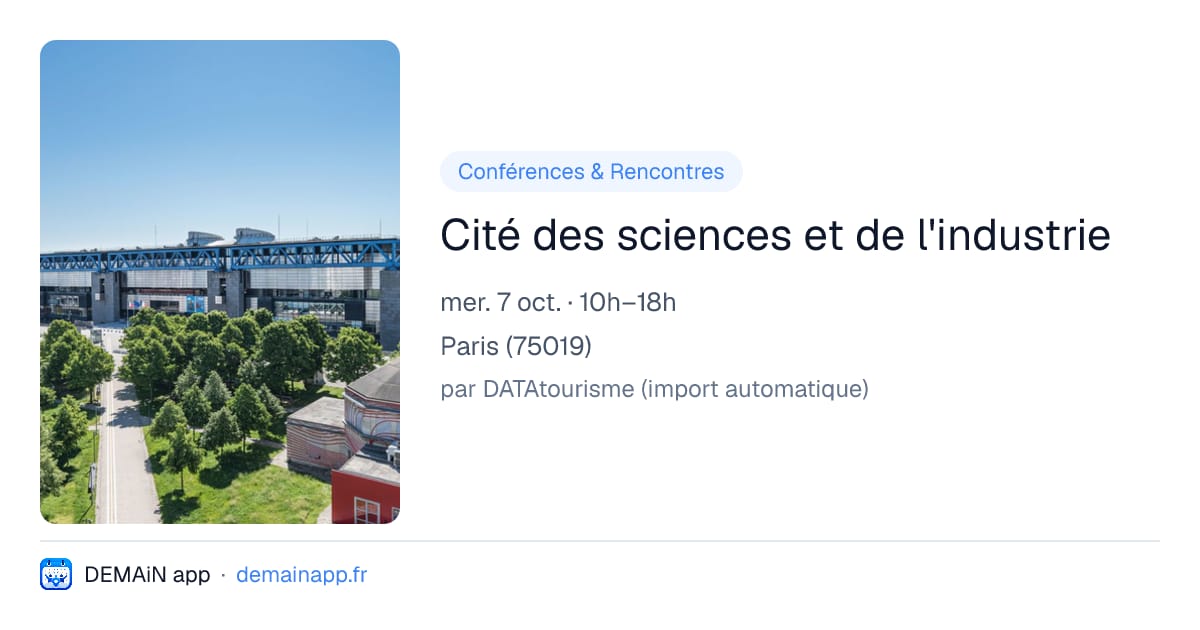 Cité des sciences et de l'industrie — Paris