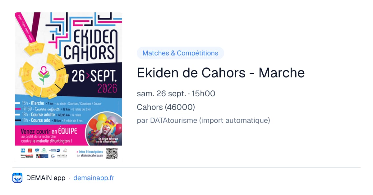 Ekiden de Cahors - Marche — Cahors