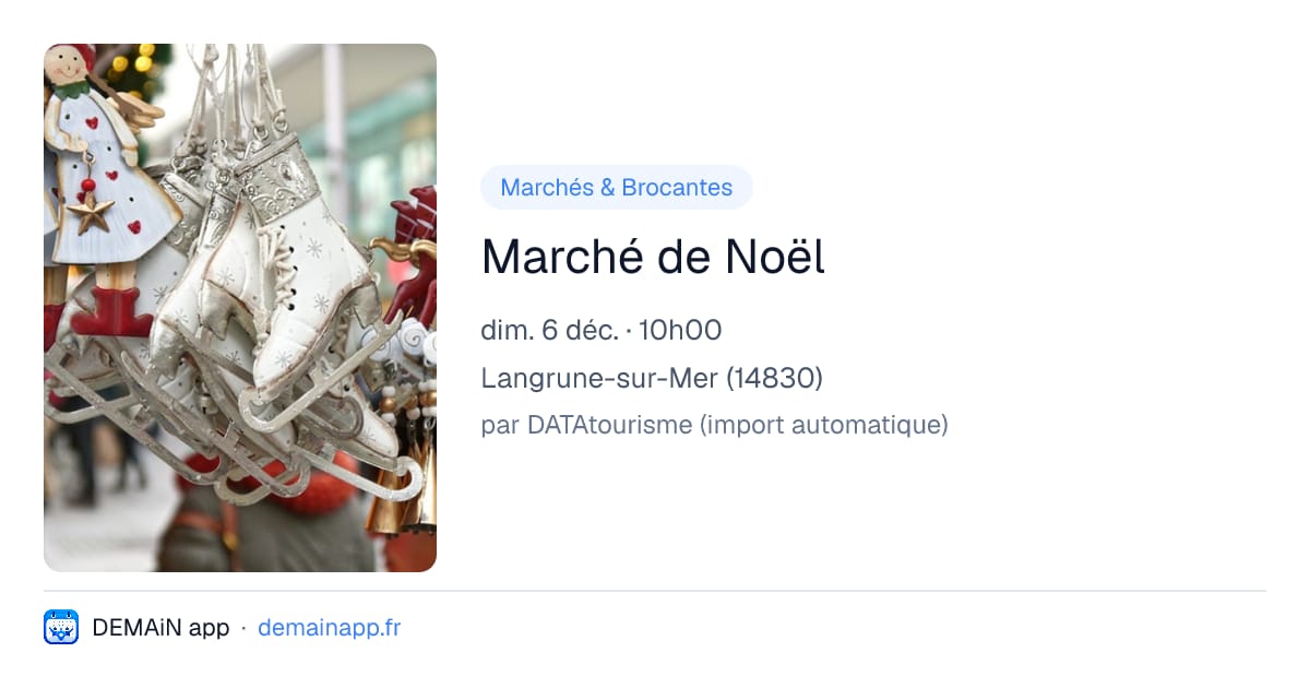 Marché de Noël — Langrune-sur-Mer