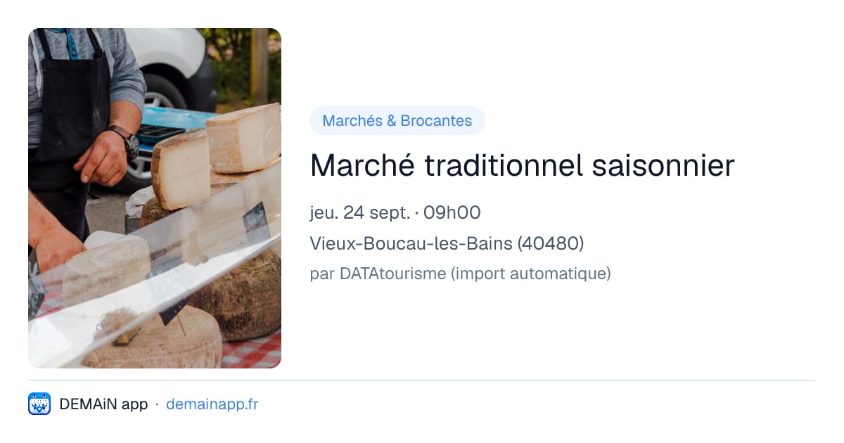 Marché traditionnel saisonnier — Vieux-Boucau-les-Bains