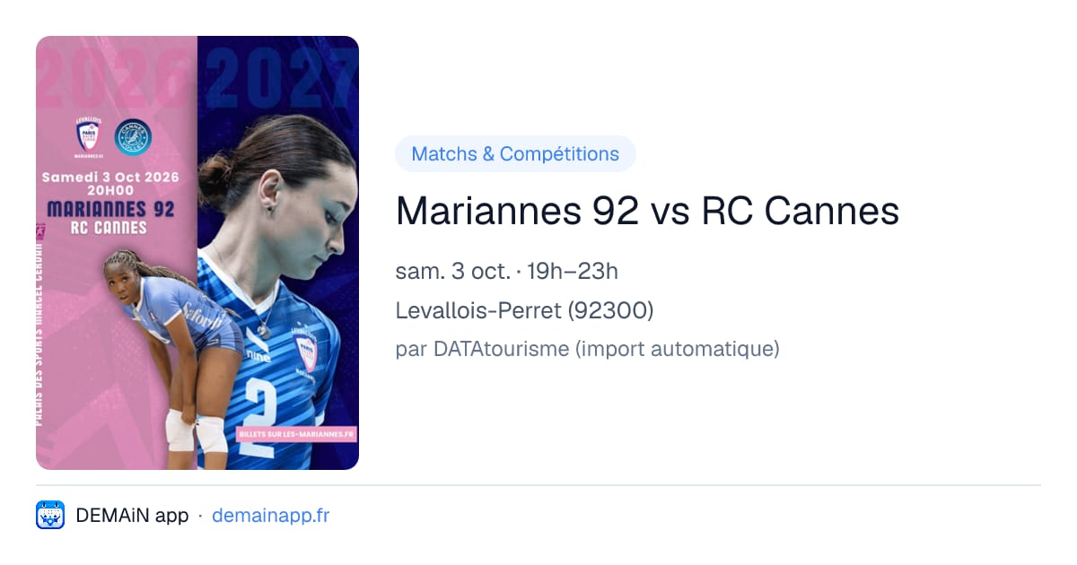 Mariannes 92 vs RC Cannes — Levallois-Perret
