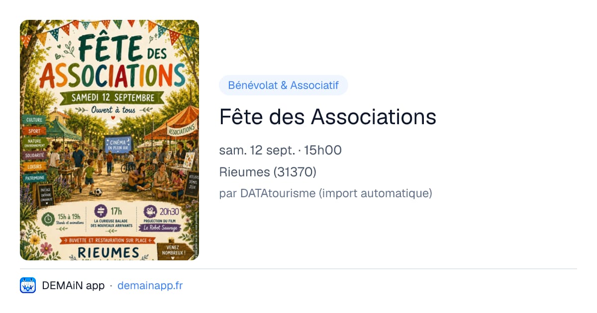 Fête des Associations — Rieumes