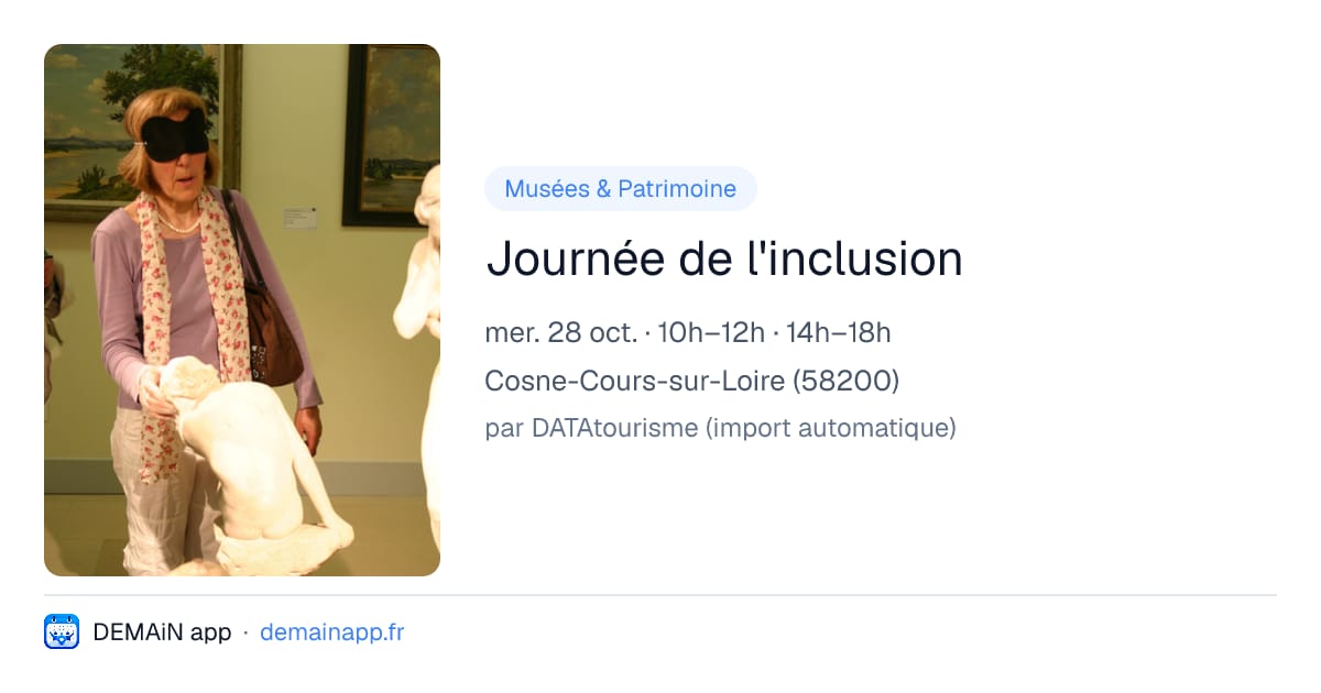 Journée de l'inclusion — Cosne-Cours-sur-Loire