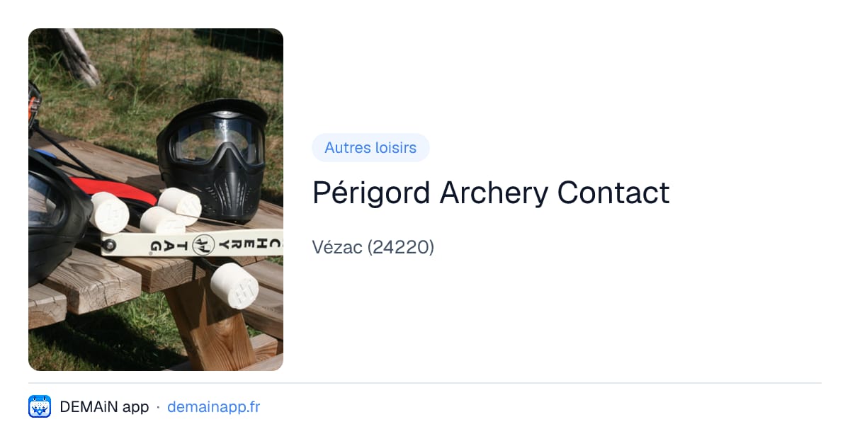 Périgord Archery Contact — Vézac