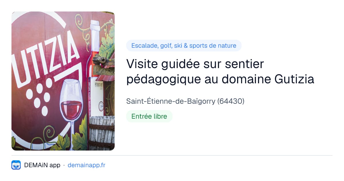 Visite guidée sur sentier pédagogique au domaine Gutizia — Saint-Étienne-de-Baïgorry