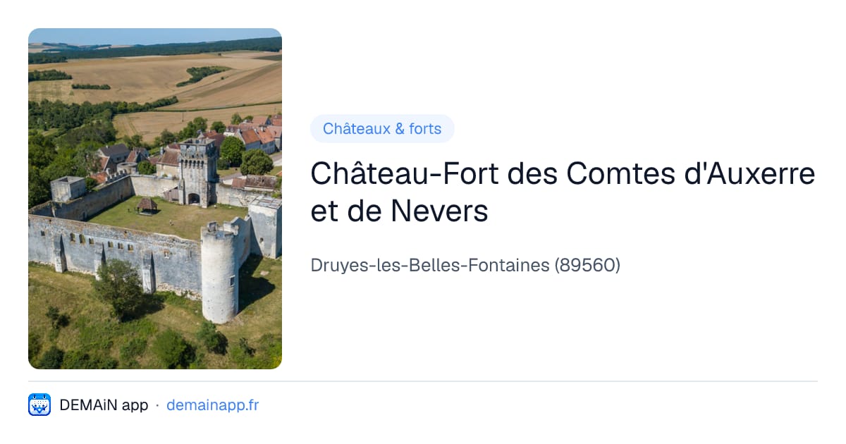 Château-Fort des Comtes d'Auxerre et de Nevers — Druyes-les-Belles-Fontaines