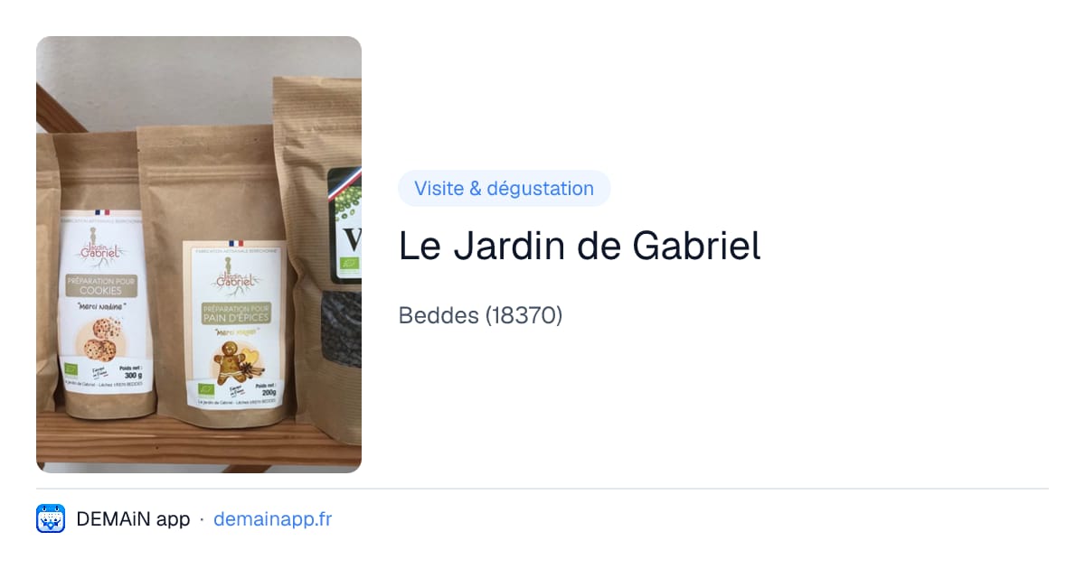Le Jardin de Gabriel — Beddes