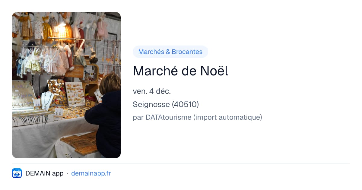 Marché de Noël — Seignosse