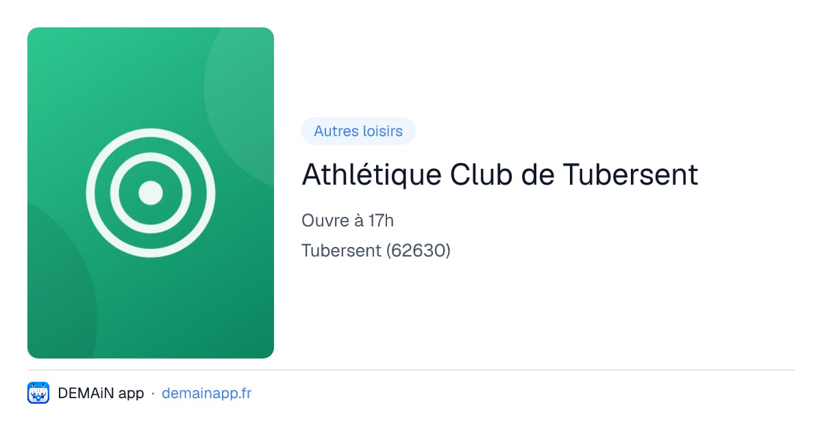 Athlétique Club de Tubersent — Tubersent