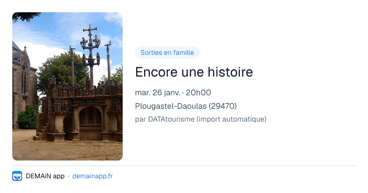 Encore une histoire — Plougastel-Daoulas