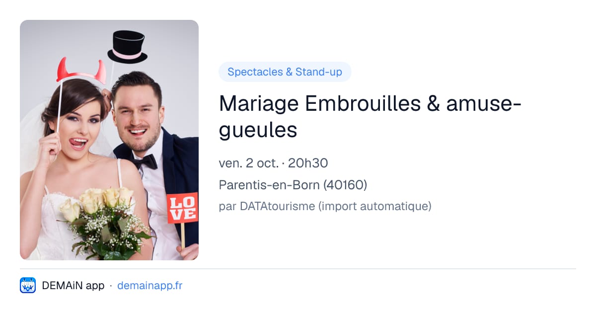 Mariage Embrouilles & amuse-gueules — Parentis-en-Born