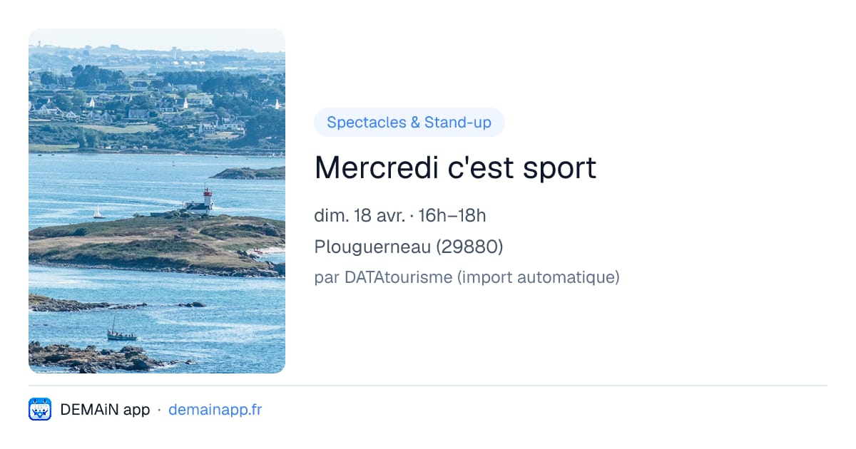 Mercredi c'est sport — Plouguerneau