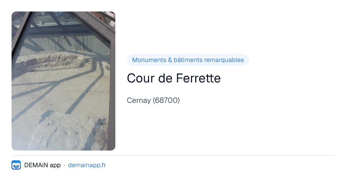 Cour de Ferrette — Cernay