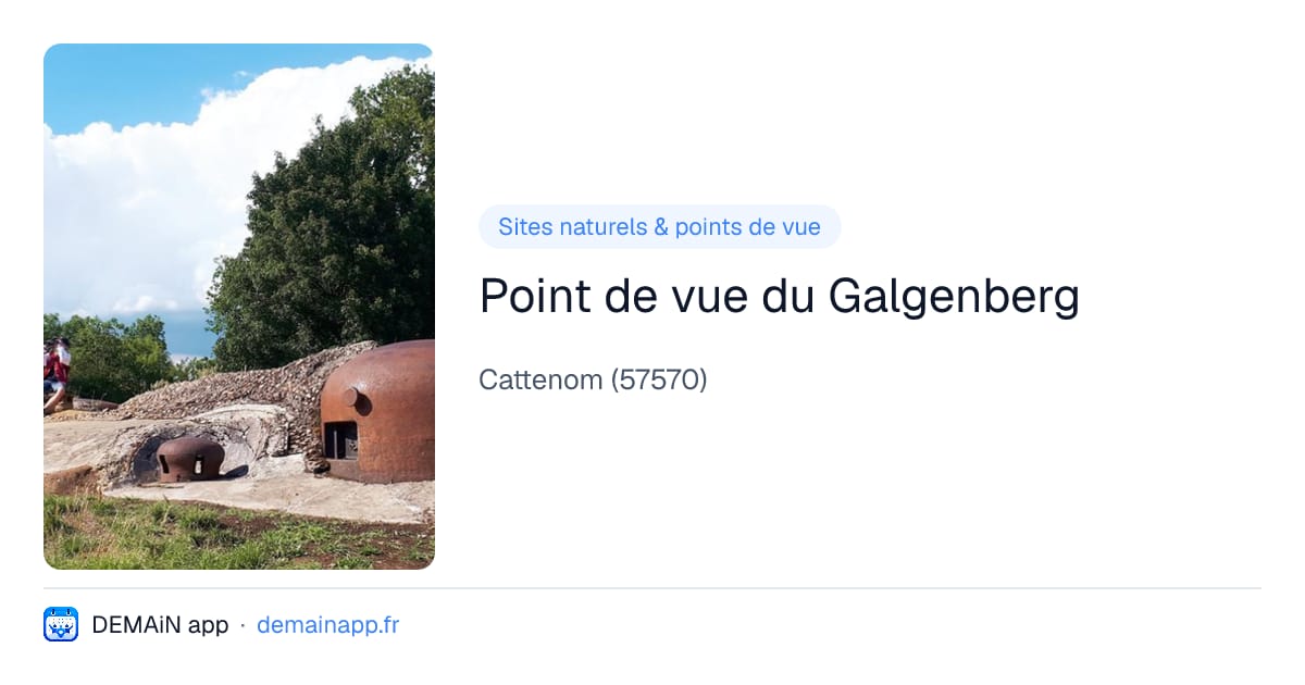 Point de vue du Galgenberg — Cattenom