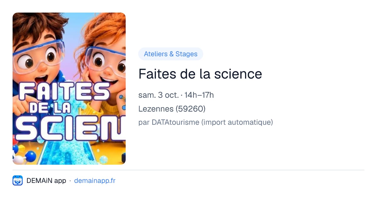Faites de la science — Lezennes