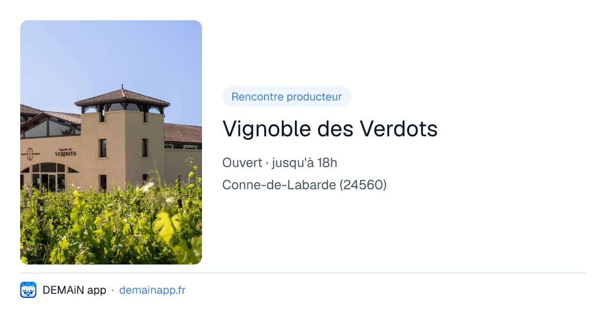 Vignoble des Verdots — Conne-de-Labarde