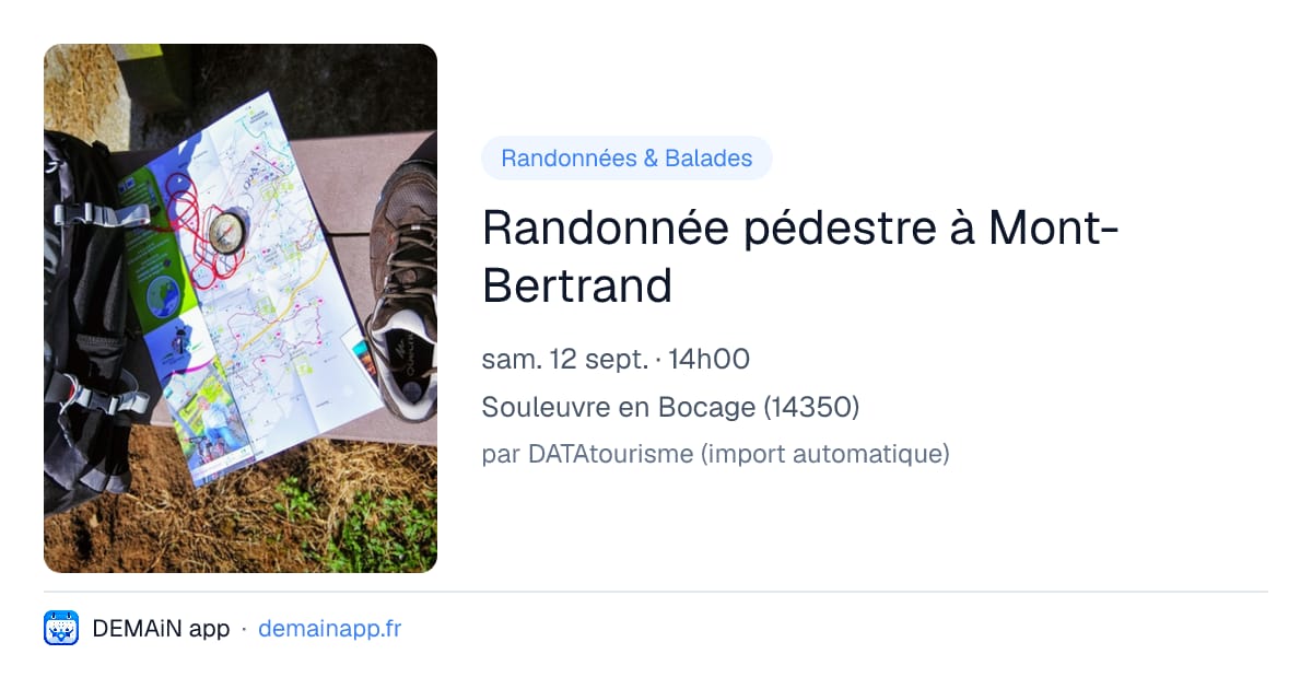 Randonnée pédestre à Mont-Bertrand — Souleuvre en Bocage