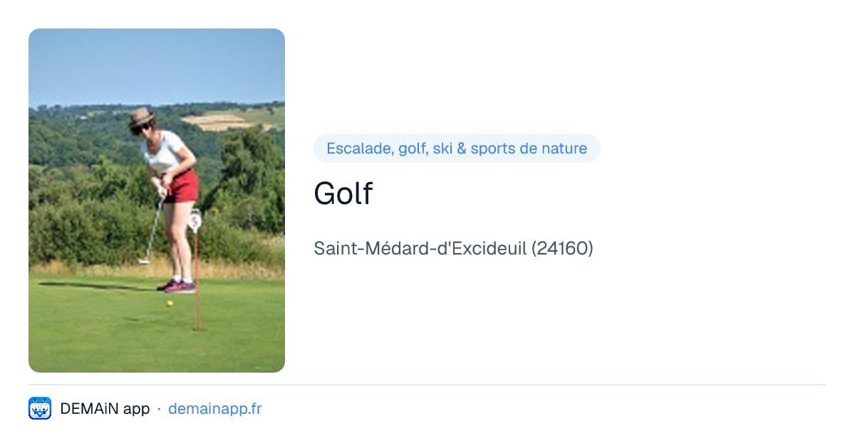 Golf — Saint-Médard-d'Excideuil