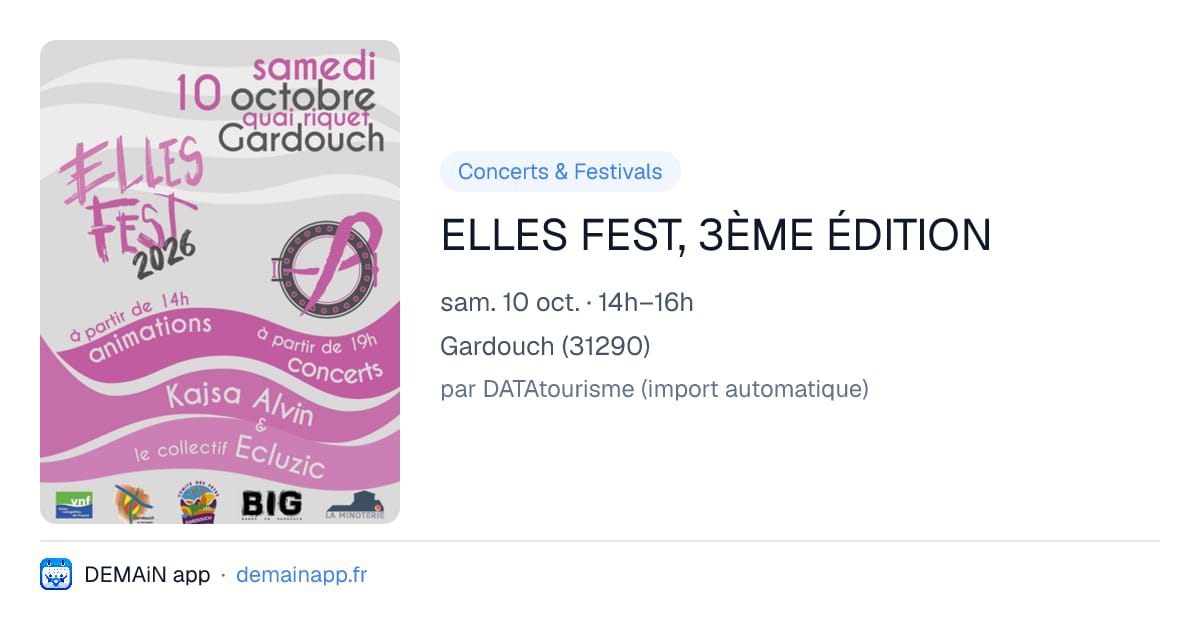 ELLES FEST, 3ÈME ÉDITION — Gardouch