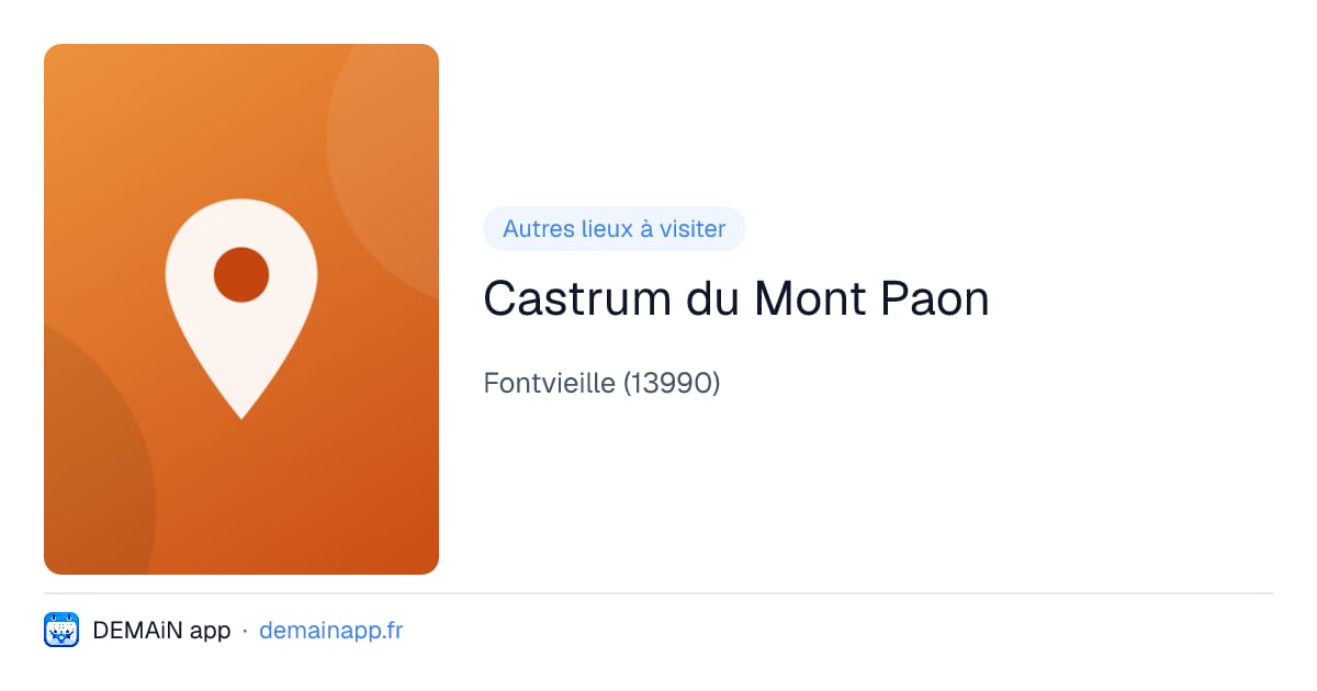 Castrum du Mont Paon — Fontvieille