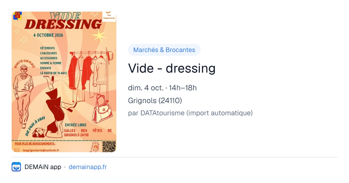 Vide - dressing — Grignols