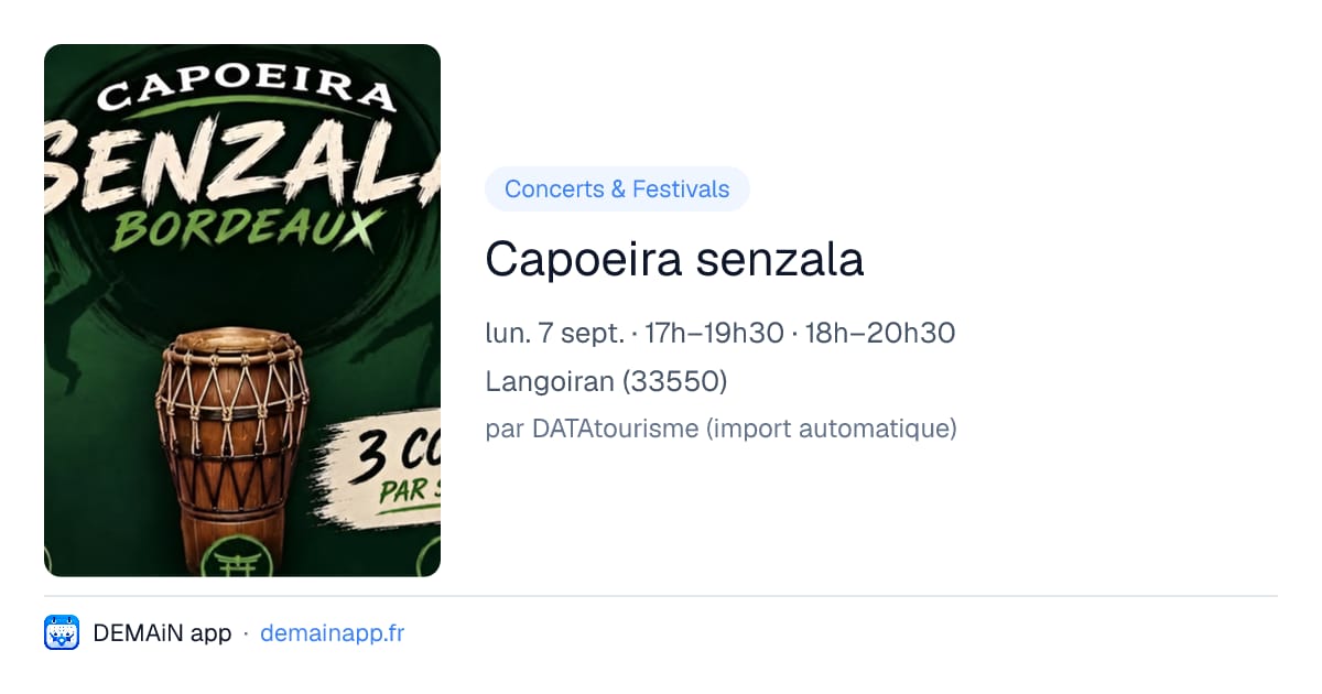 Capoeira senzala — Langoiran