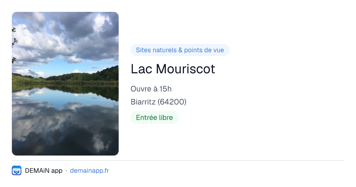 Lac Mouriscot — Biarritz