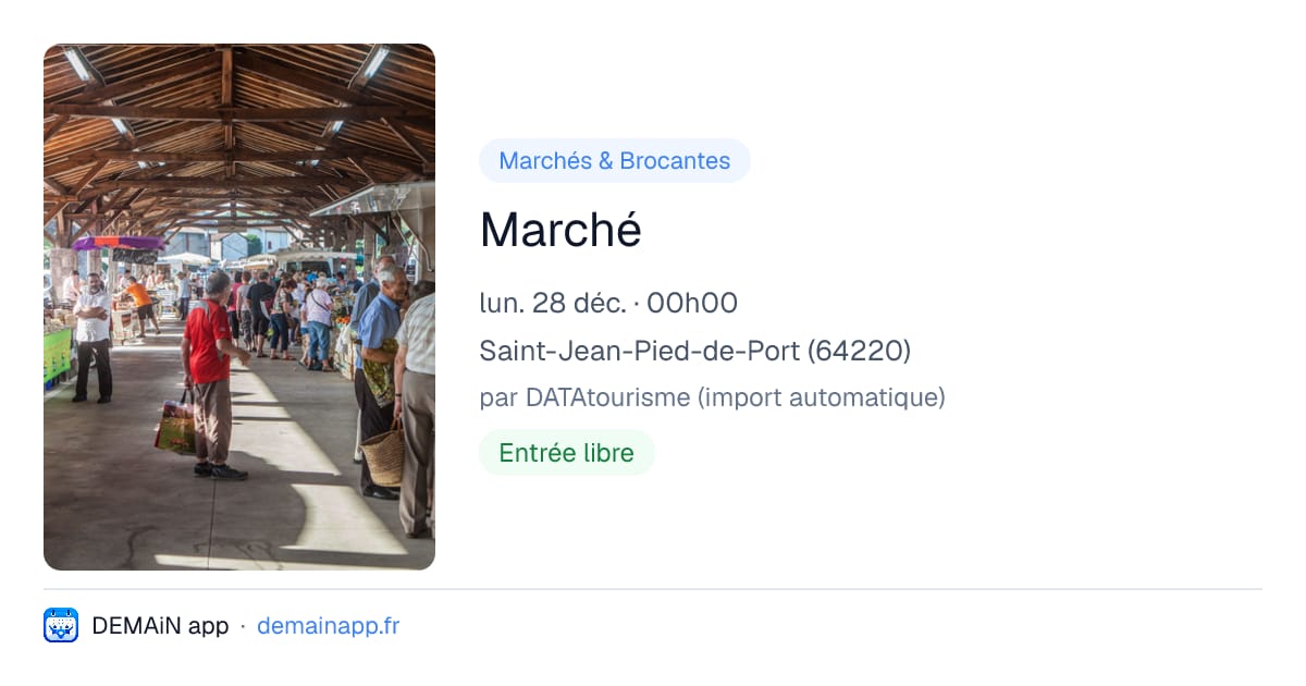 Marché — Saint-Jean-Pied-de-Port