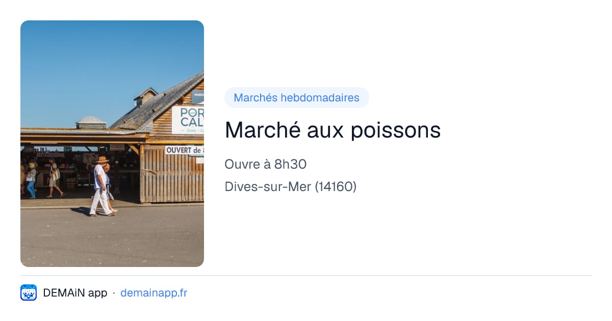 Marché aux poissons — Dives-sur-Mer