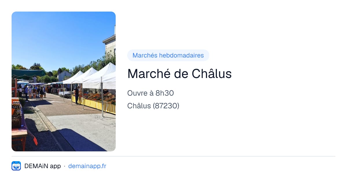 Marché de Châlus — Châlus