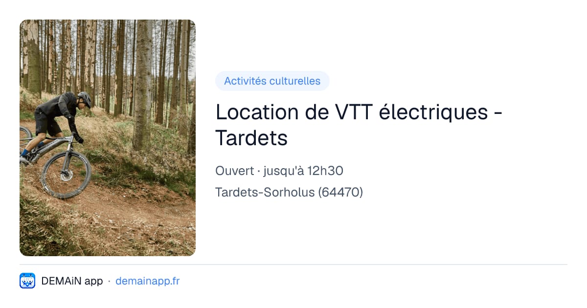 Location de VTT électriques - Tardets — Tardets-Sorholus