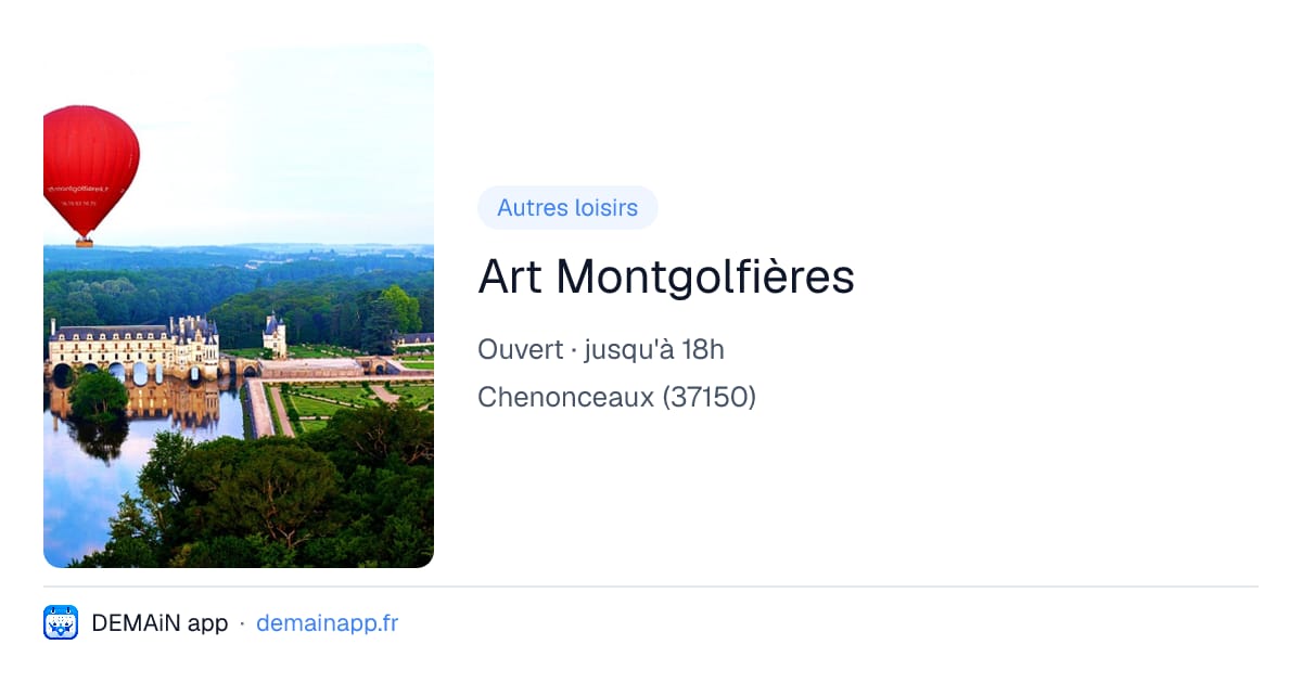 Art Montgolfières — Chenonceaux