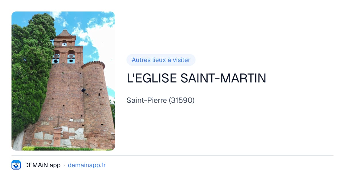 L'EGLISE SAINT-MARTIN — Saint-Pierre