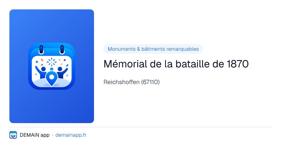 Mémorial de la bataille de 1870 — Reichshoffen