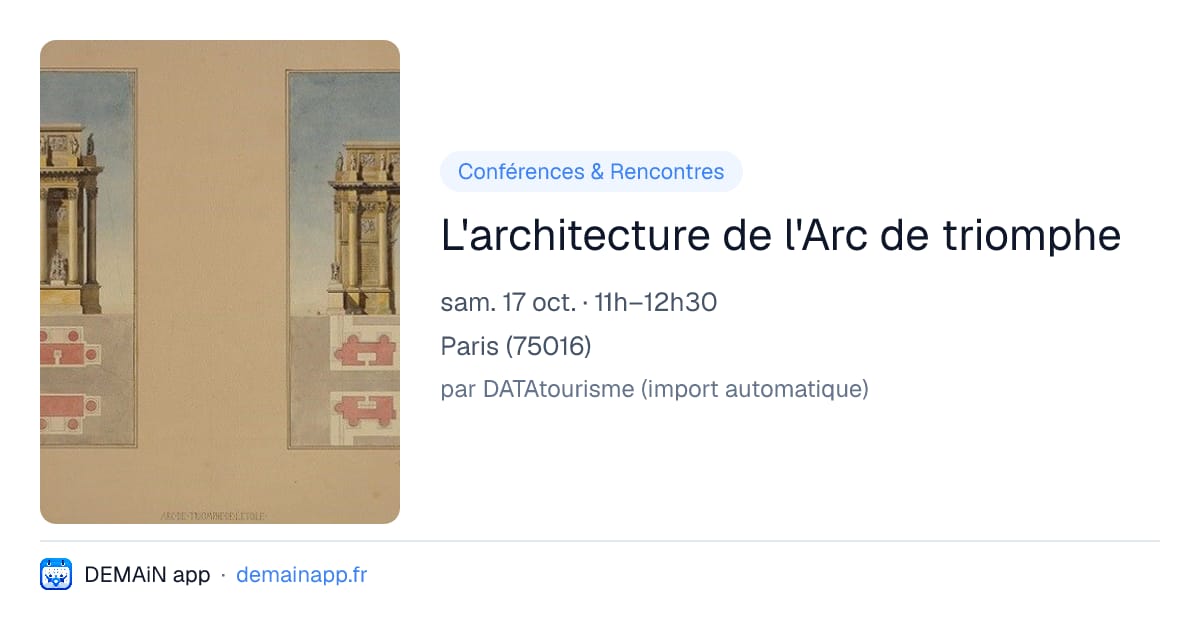 L'architecture de l'Arc de triomphe — Paris