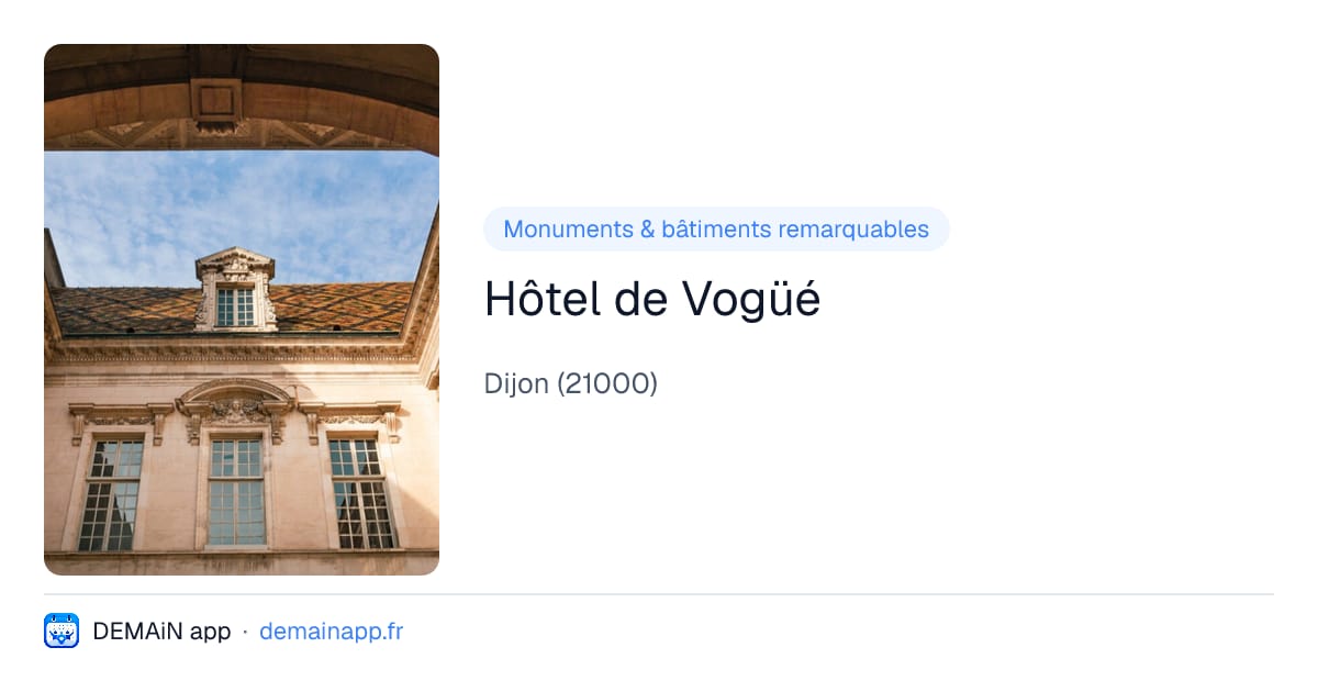 Hôtel de Vogüé — Dijon