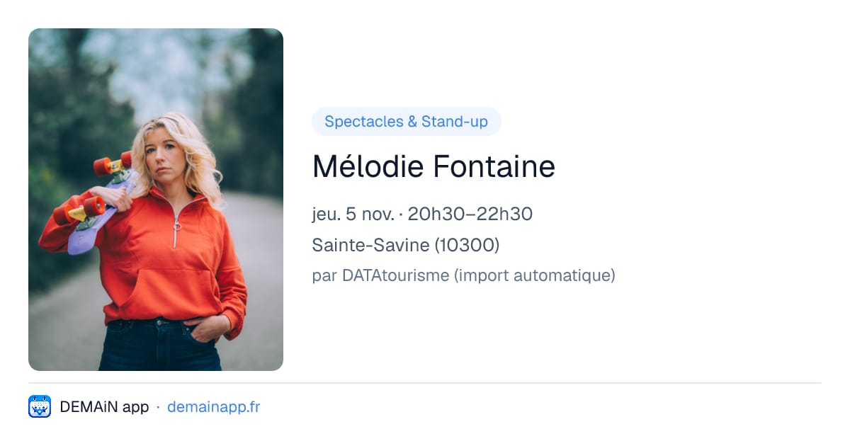 Mélodie Fontaine — Sainte-Savine