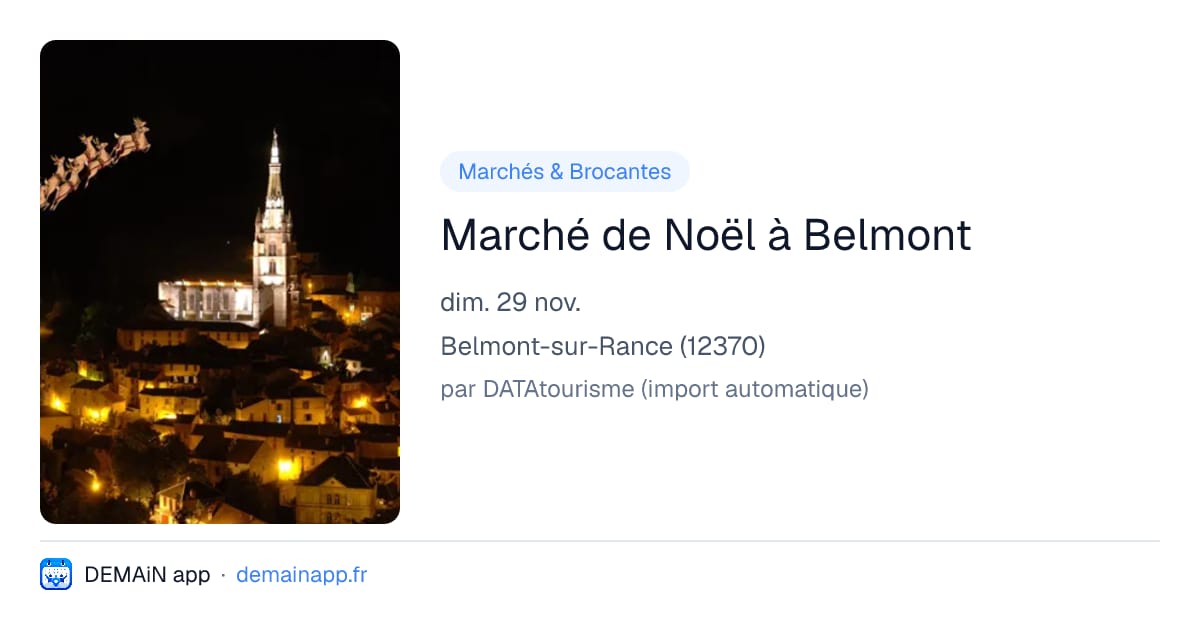 Marché de Noël à Belmont — Belmont-sur-Rance